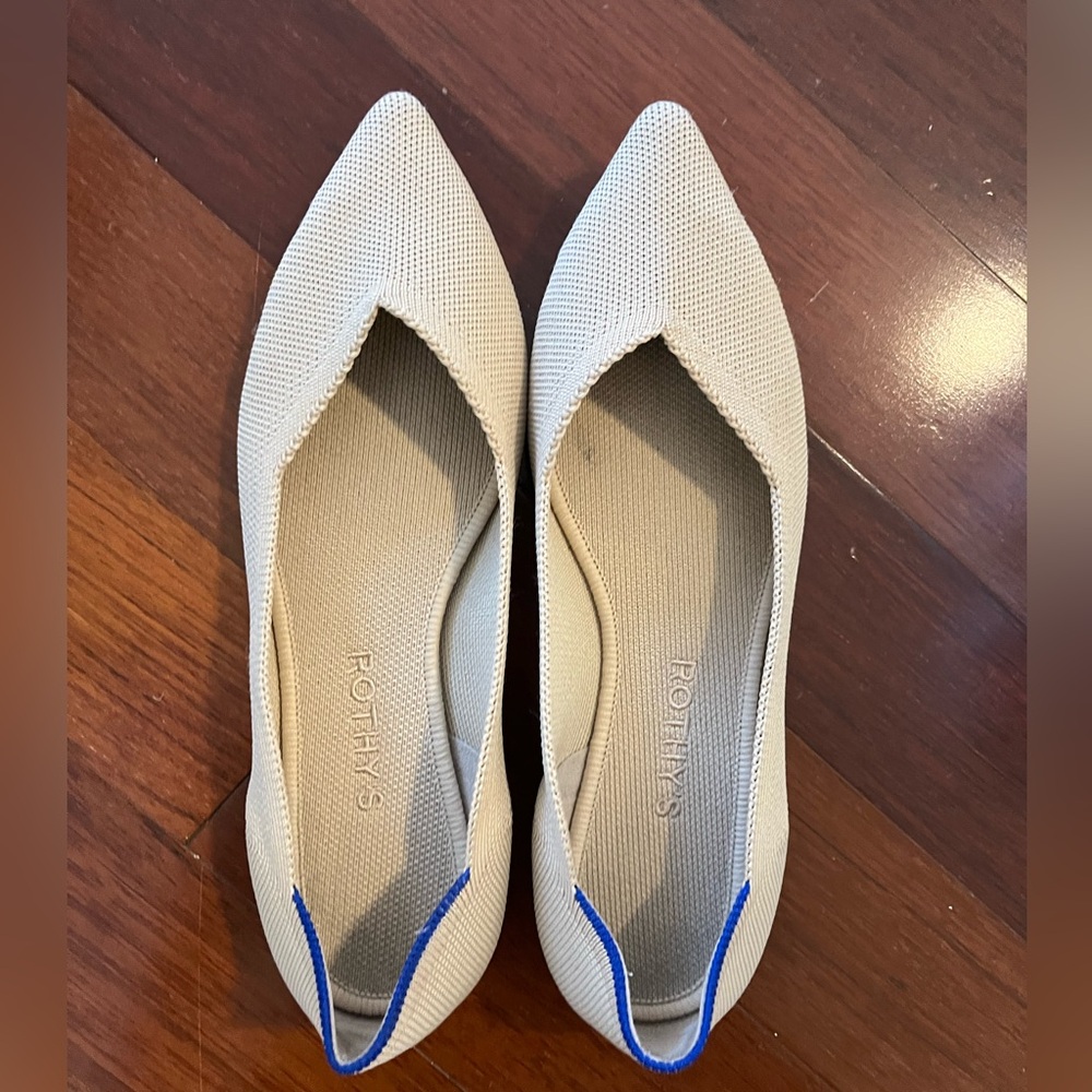 Rothys the point flat Ecru